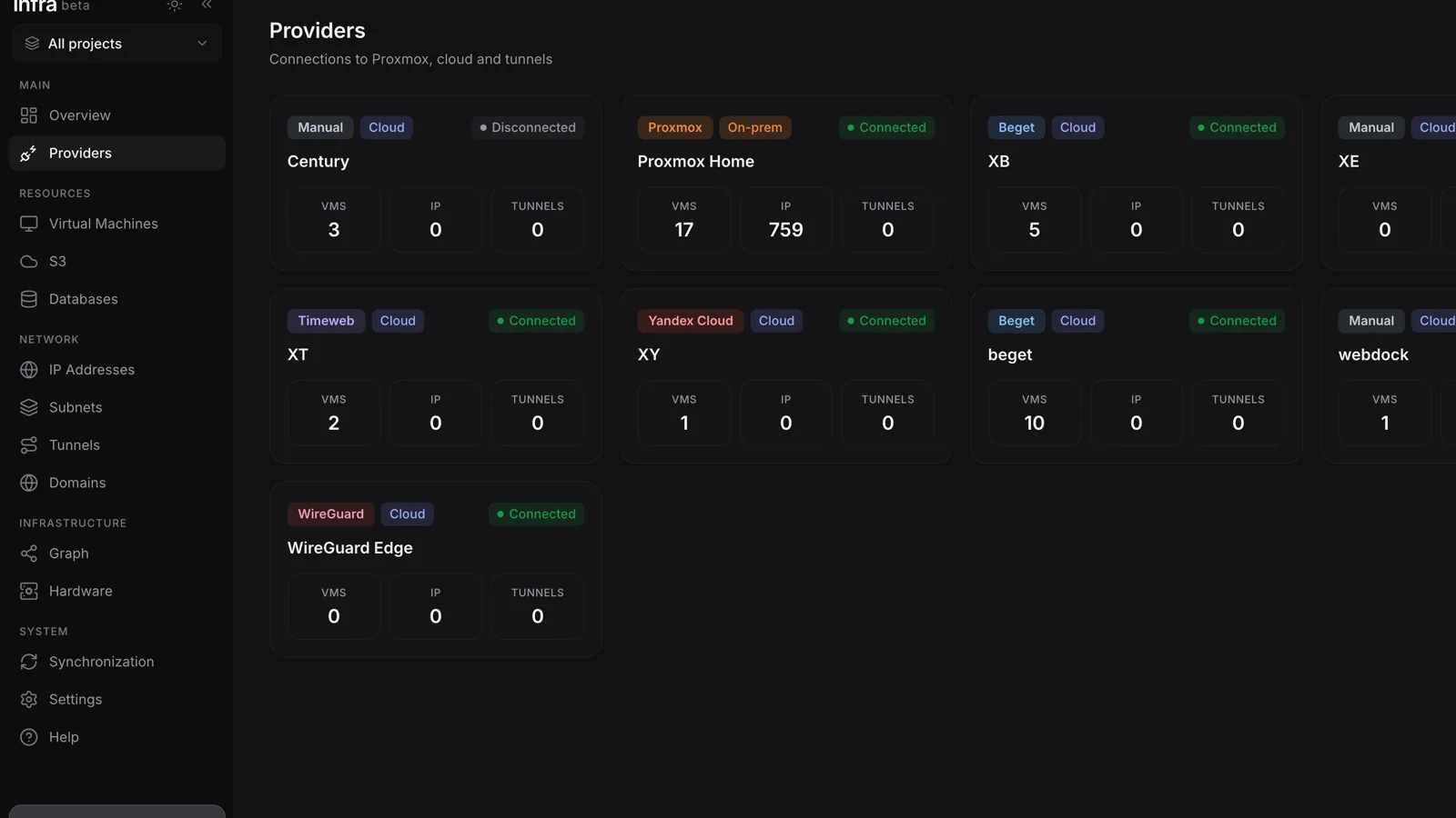 Connect a provider